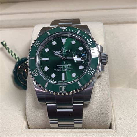 rolex submariner green price canada|rolex hulk price chart.